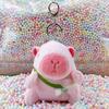 Little Red Book Capybara & Guinea Pig Plush Keychain Ornament