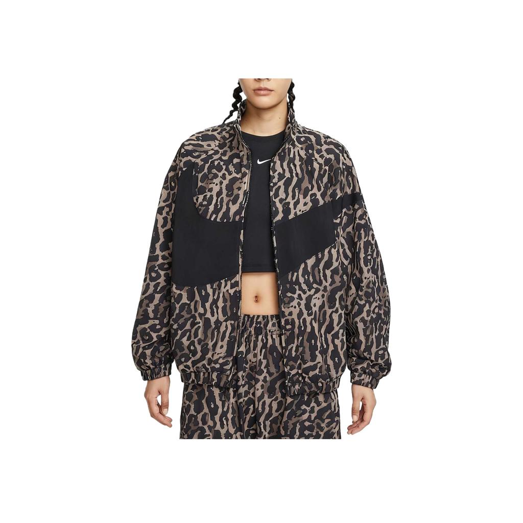 Nike Sportswear Woven Zip-Up Long Sleeve Jacket Women Jackets Black IB7264-010