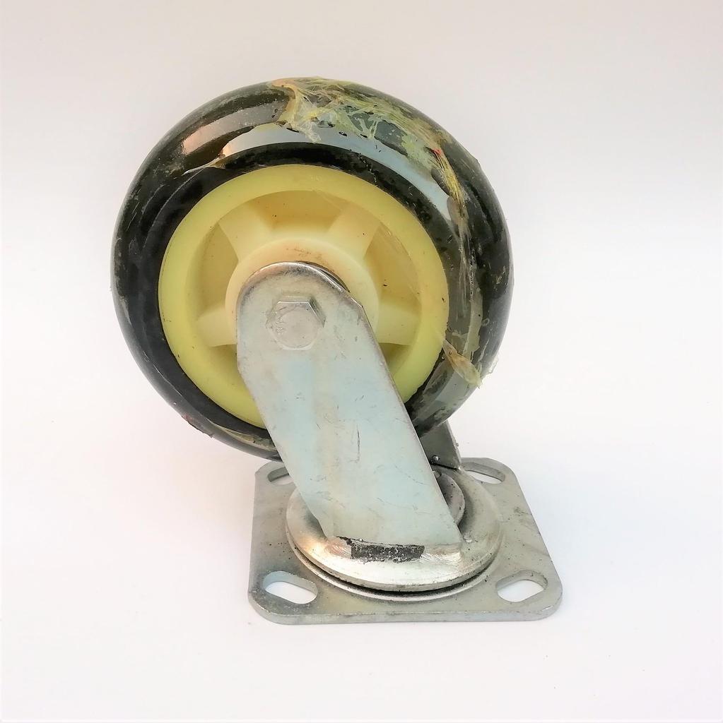 Heavy-Duty Shock-Resistant Universal White Rubber Core Industrial Caster Wheel