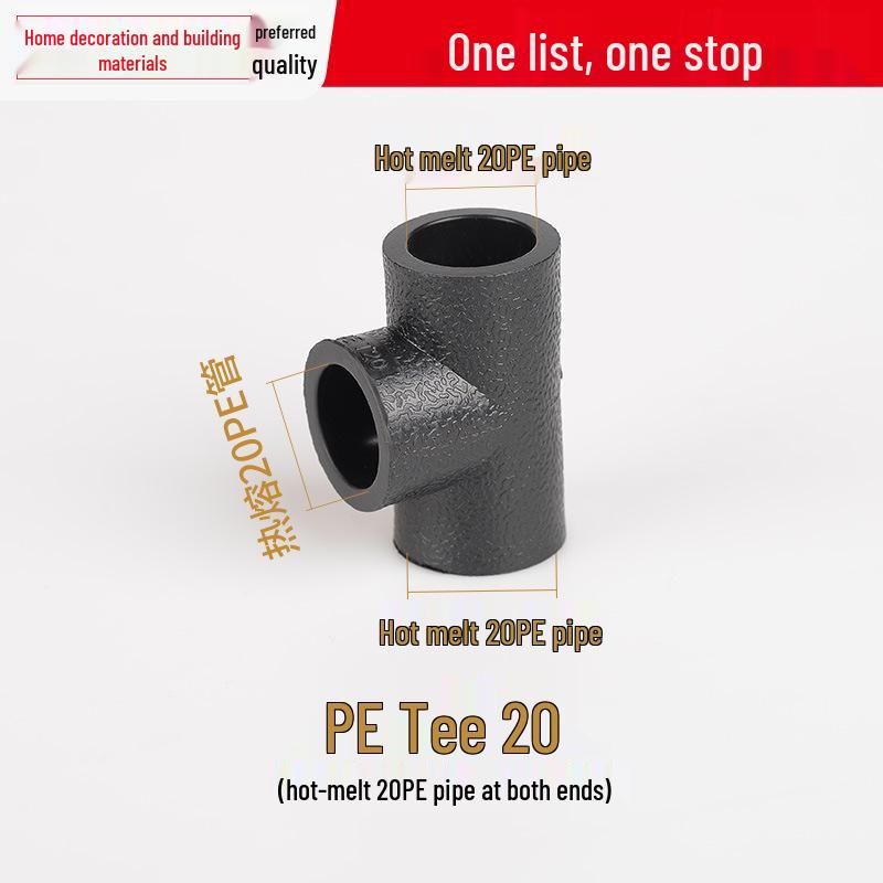 Vícevelikostní vodovodní potrubní tvarovka: Vnitřní/Vnější závitové koleno T pro 4, 6 a 1-palcové potrubí