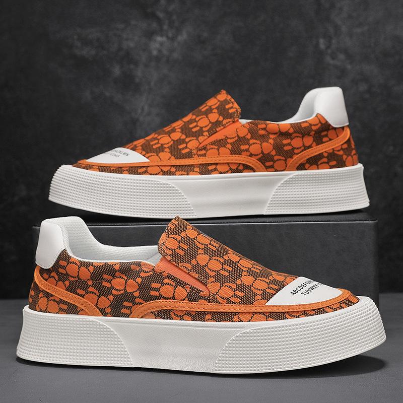 

Распродажа новых мужских кроссовок Hanliu Board Shoes, модные тенденции, универсальные мужские туфли, повседневные, легкие, дышащие, удобные и износостойкие 44 оранжевый