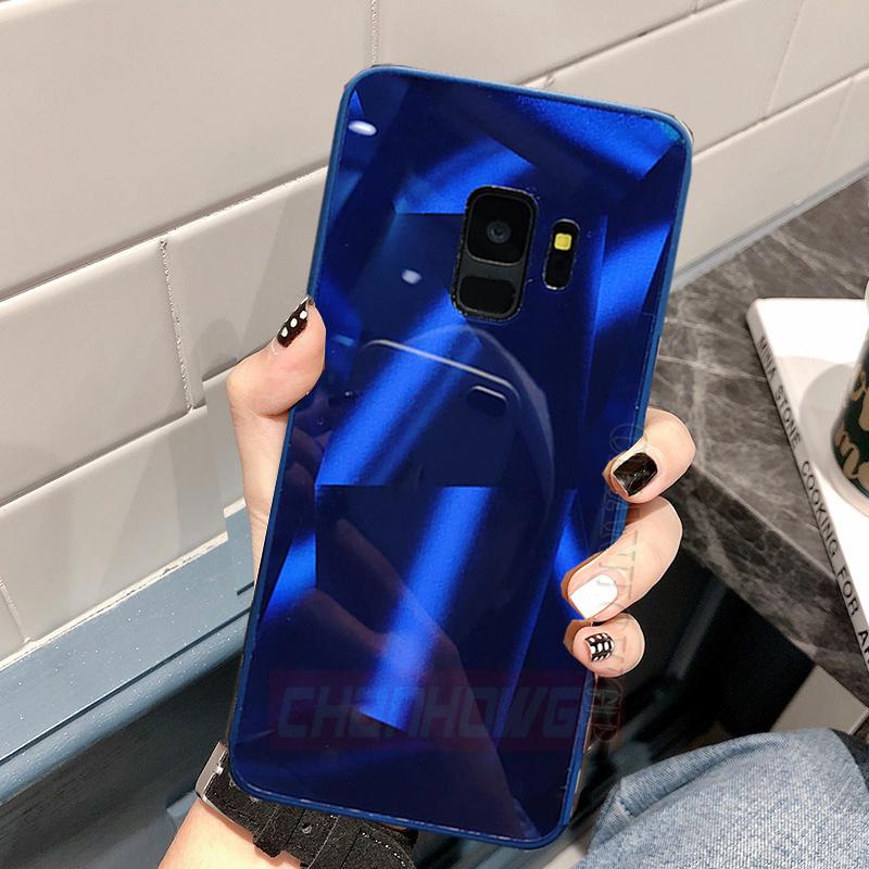 

М який силіконовий каркас Алмазний корпус для Samsung Galaxy A10 A20 A30 A40 A50 A70 A9 A7 A6 A8 Plus Кришка Samsung A10 синій