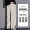 Men's casual pants for spring and autumn 2026, new loose-fitting, drapey straight-leg sports pants