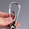 Stainless Steel Keychain Portable Rustproof Double Rings Designs for Traveler and Professionals