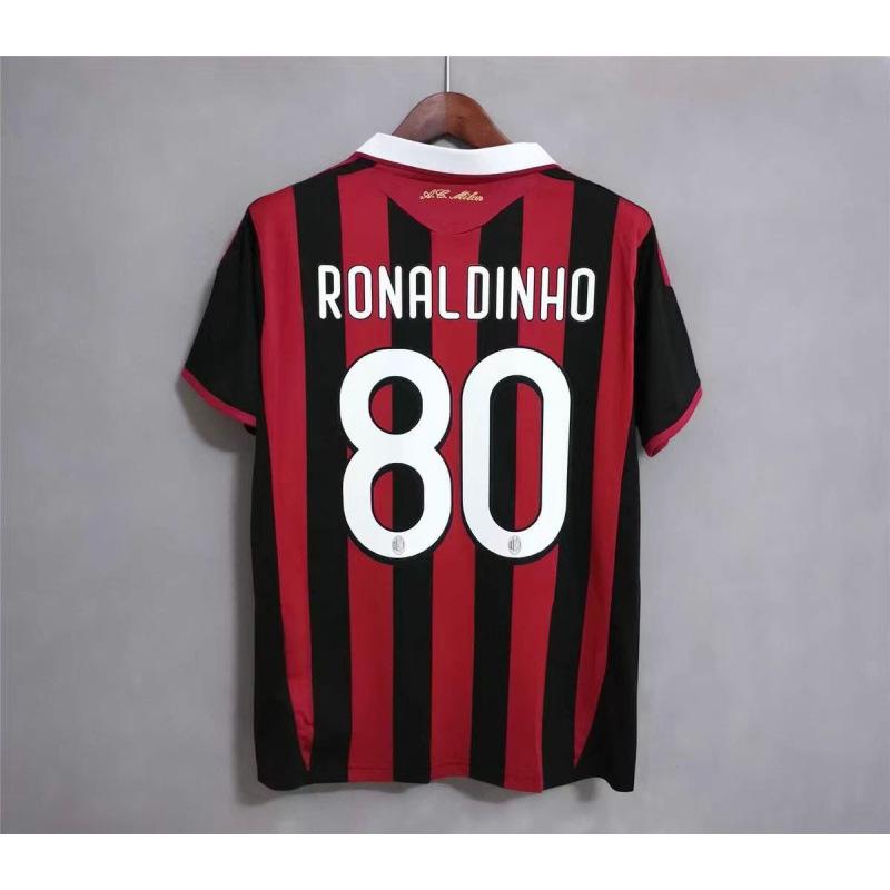 Vintage Jersey Football Jersey AC Ronaldo Zidane Maldini Messi Boca Carlos National Team Jersey