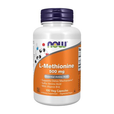 L-Methionine 500 Mg, 100 Veg Capsules