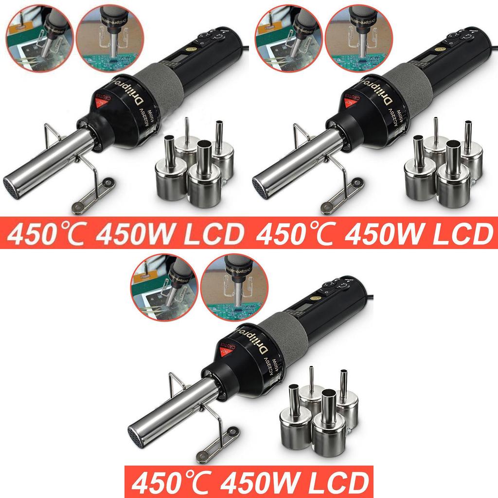 Industrial Heat Gun With Nozzle And Heat Element For Welding Applications