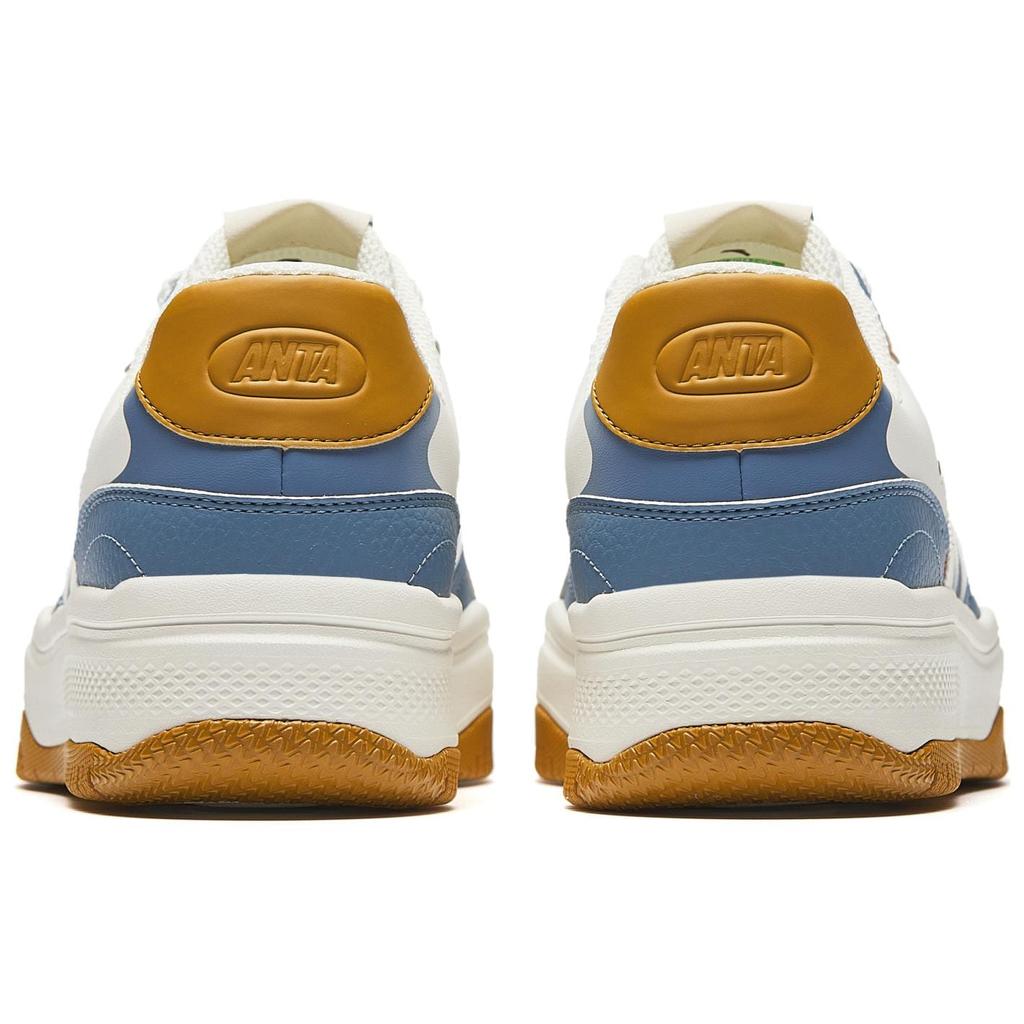Anta Street Stubborn 2 Lightweight Height Increasing Low top Skateboard Shoes Men's White Blue Brown 912518077-9