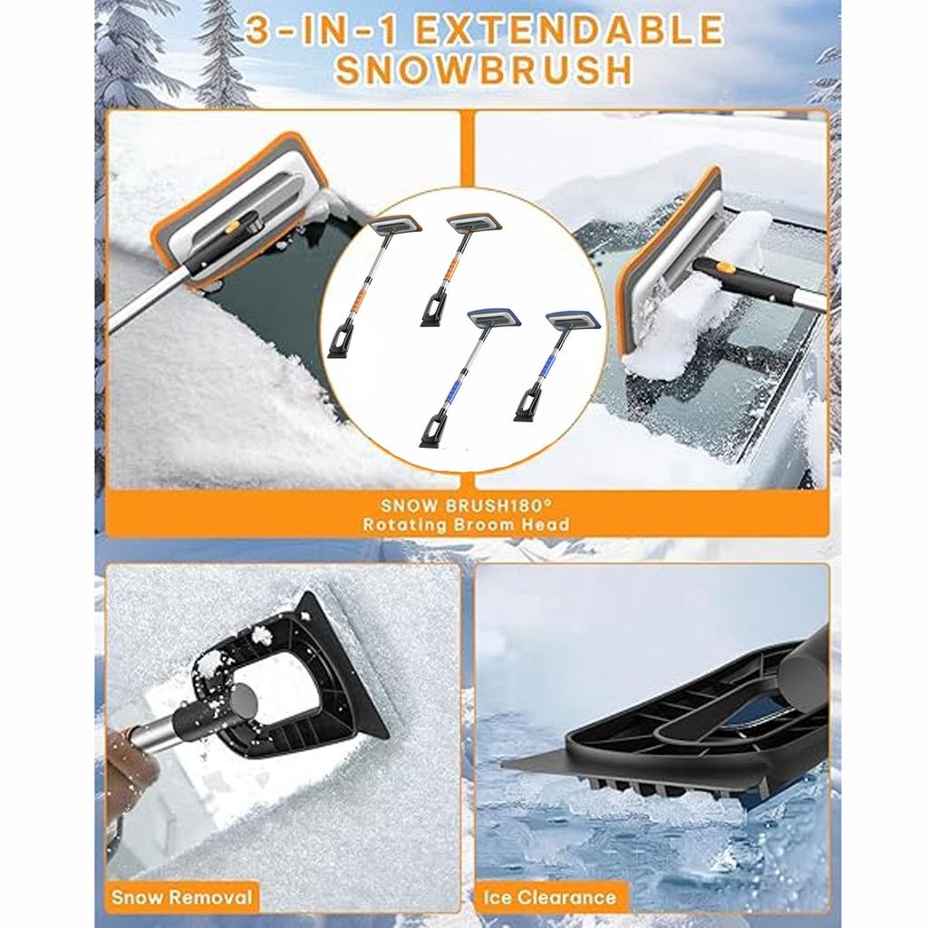 New Car Snow System Made Of Aluminum Alloy, Suitable For Both Home And Car Use, Effectively Stubborn Ice And Frost In Winter.