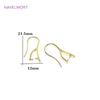 Crochets d'Oreilles Mode Hypoallergéniques Plaqués Or 14K Fil d'Oreille Accessoires pour la Fabrication de Boucles d'Oreilles DIY