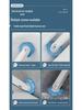 Wall-Mounted Disposable Toilet Cleaning Brush with Replaceable Head
