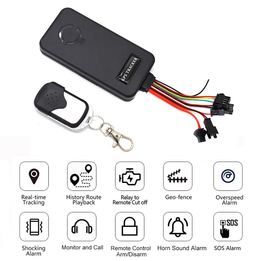 New GPS Tracking Satellite Car Locator Speaker Anti-theft Alarm Intercom Remote Control Fuel Cut-off