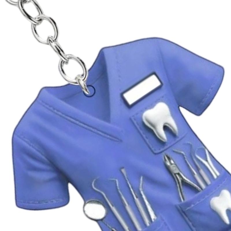 Profession Stylish Nurse Uniform Inspired Keychain Car Interior Decoration Multipurpose Gift for Healthcare Enthusiasts