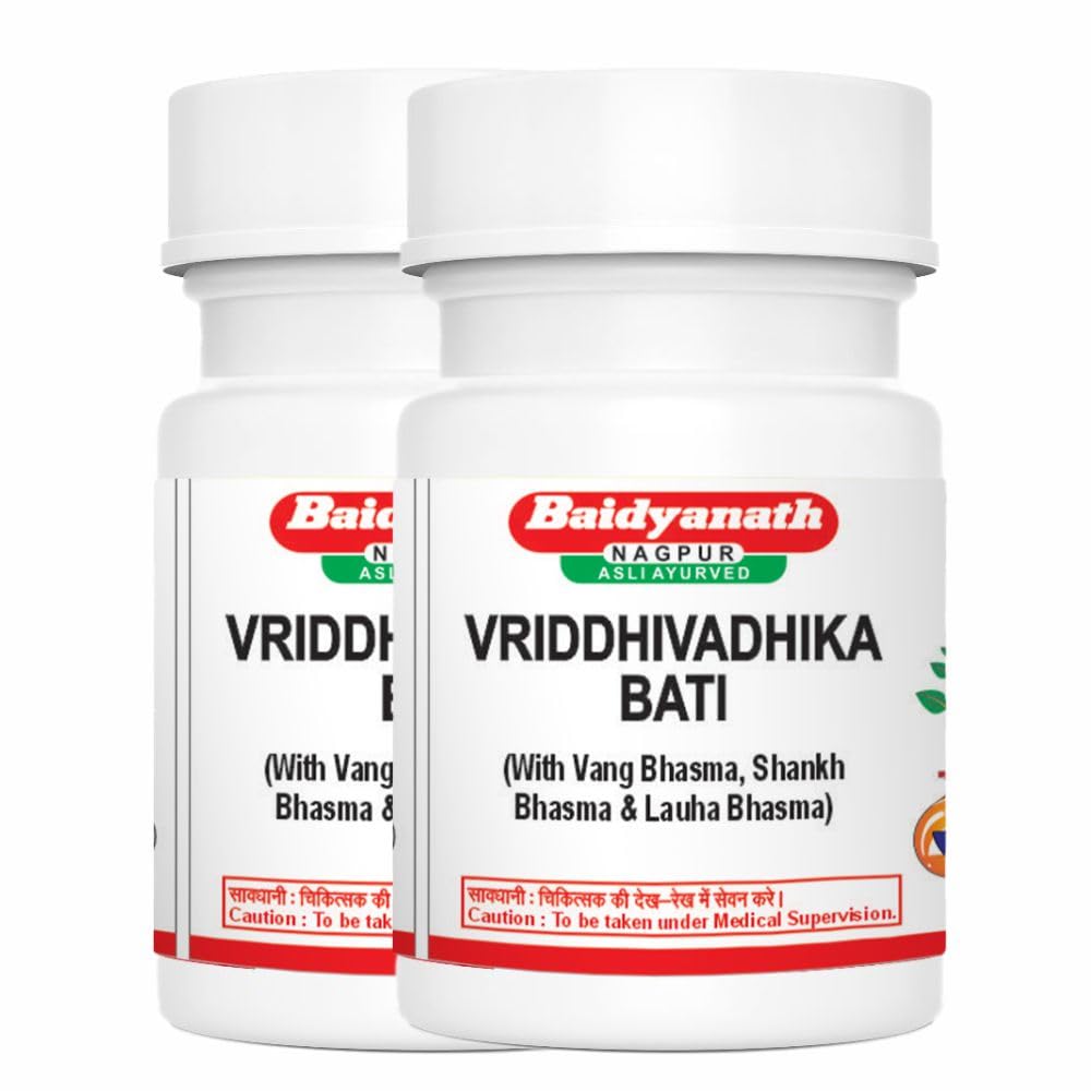 Baidyanath Asli Ayurved Vriddhivadhika Bati 40 Tablets X Pack of 2 for Digestive Wellness & Metabolism Support
