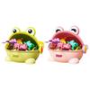 With Storage Bucket Fun Jumping Frog Toy Assorted Colors Kid Finger-press Toy  Birthday Gift