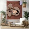 Mr Bean Version Wall Decor Tapestry Art For Pet Memorial Birthdaywedding Party Backdrop Family Gift
