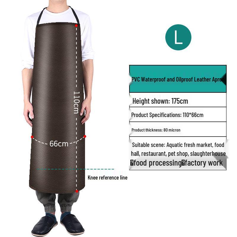 Industrial Waterproof & Oilproof PVC Leather Kitchen Waist Apron