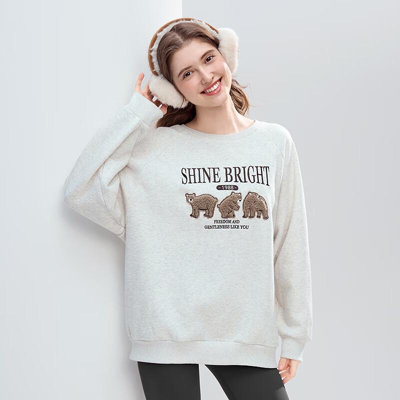 Betu Women's Fleece Lined Raglan Sleeve Sweatshirt