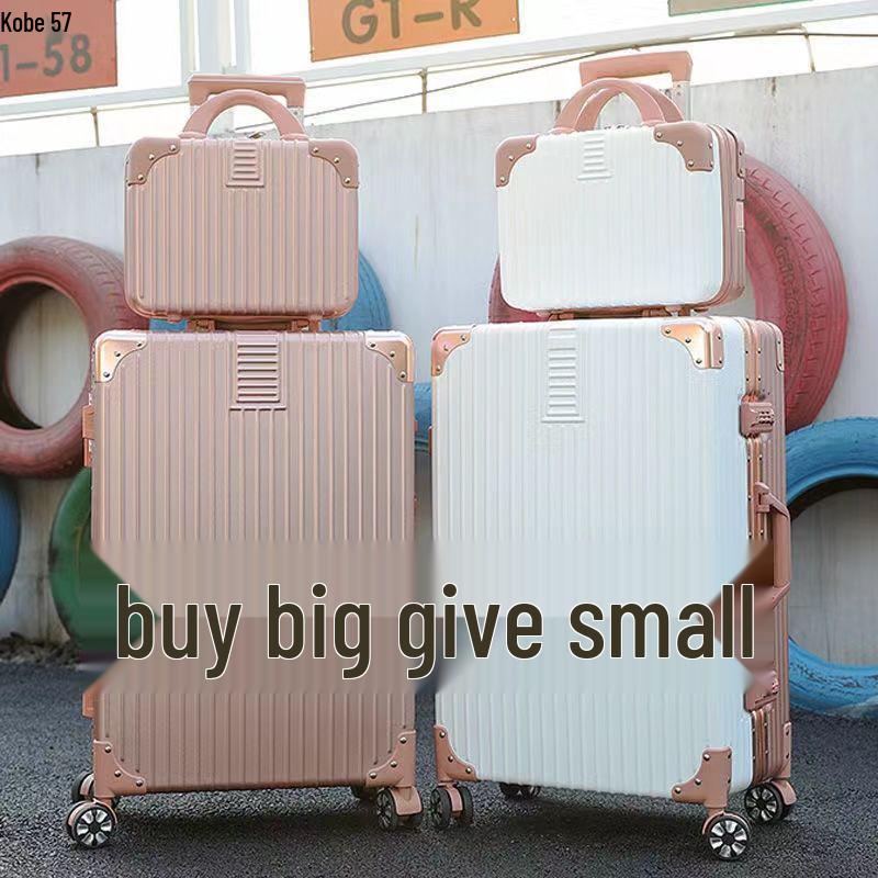 Women's Durable Trolley Suitcase with Combination Lock and Silent Universal Wheels