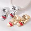 Female Light Luxury Exaggerated Personality Face Red Lip Earrings