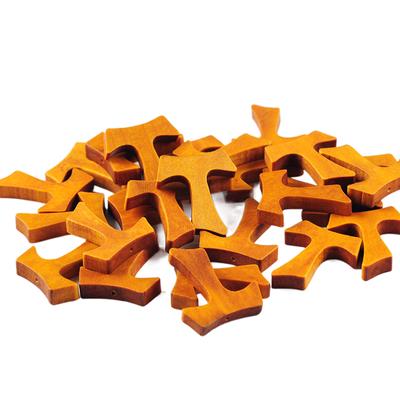 10 ks Drevený kríž Kresťanské Visúce Prívesky Šperky Prírodné Drevo DIY Remeselné Doplnky na Náhrdelník Darčeky