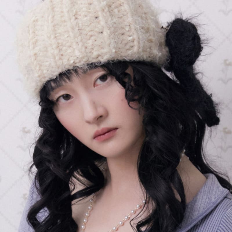 Eireve HANDMADE CROCHET HEADBAND EARWARMER (OATMEAL)