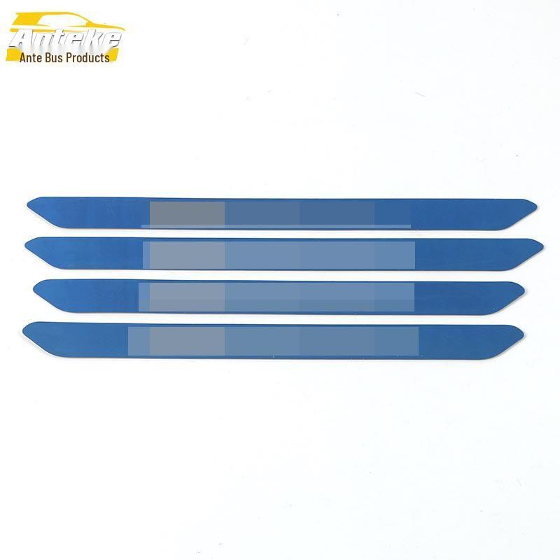 22 X5L Stainless Steel Sill Strips: Exterior Decorative Welcome Pedal Patches