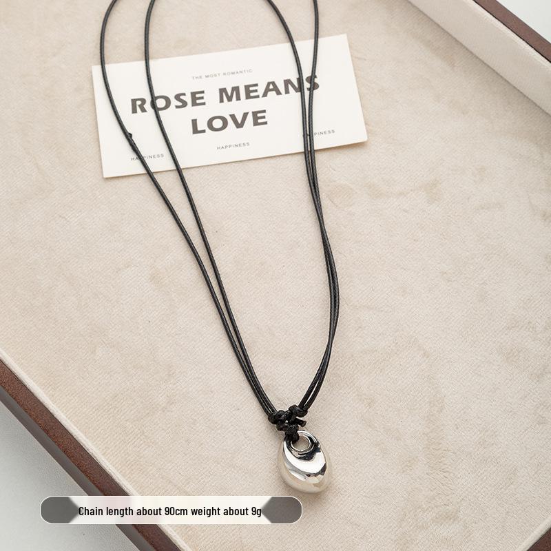 2025 Fashion Leather Cord Clavicle Necklace - Women's High-End Luxury Pendant Chain Accessories