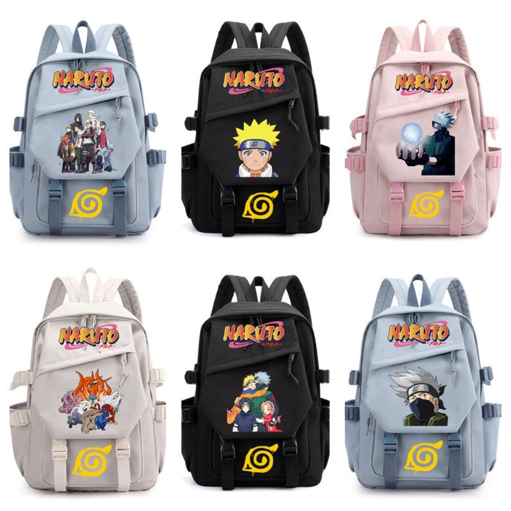 Anime Naruto Schoolbag Children's Backpack Elementary School Bag Boys and Girls Junior High School Students College Students Campus Backpack