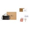 Coach Rainer 18 Logo Zip Closure Faux Leather And Cowhide Handbag Small Women handbags Brown Black CEO23-IMXAQ