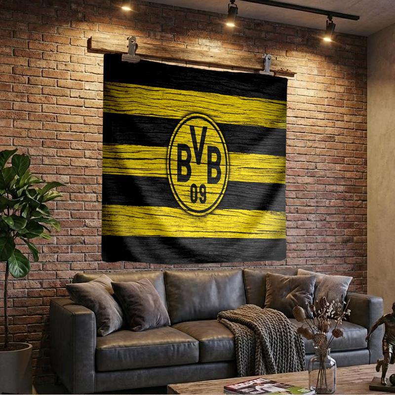 1PC Borussia Dortmund Tapestry, Unique Design Tapestry, Wall Decor for Bedroom,Livingroom, Playroom,Heartwarming Fan Holiday Gifts