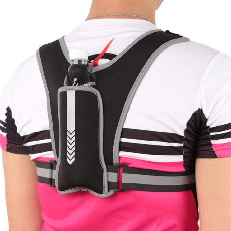 Running Phone Holder Lightweight Jogging Chest Pouch with Water Bottle Pocket