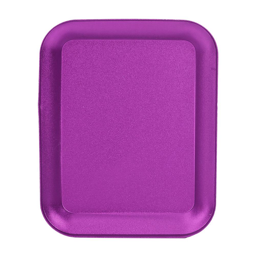 Magnetic Small Parts Tray Plate Screw Storage Nuts Screw Bolts (Purple)