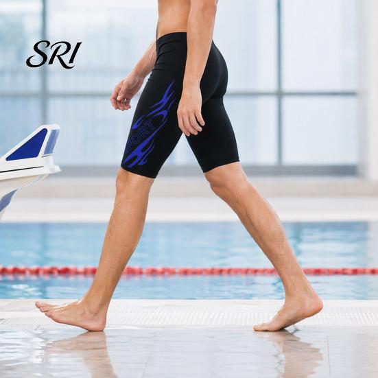 Men Athletic Swimwear Professional Swim Jammers, Competitive Racing Training Shorts Swimming Shorts, Quick-Drying Trunks Swimsuit