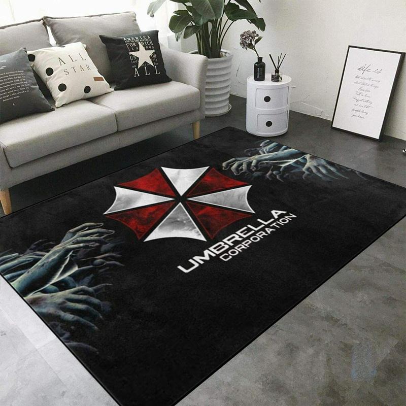 Horror Movie Umbrella Corporation Carpet for Living Room Home Decorations Sofa Table Large Area Rugs Bedroom Non-slip Floor Mat