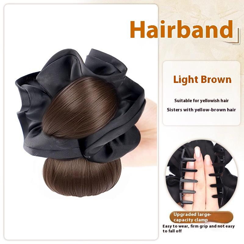 Low Bun Wig Hair Clip-In Messy Bun Hairpiece Straight Hair Extension For Effortless Updo Synthetic Claw Messy Hair Bun For Women