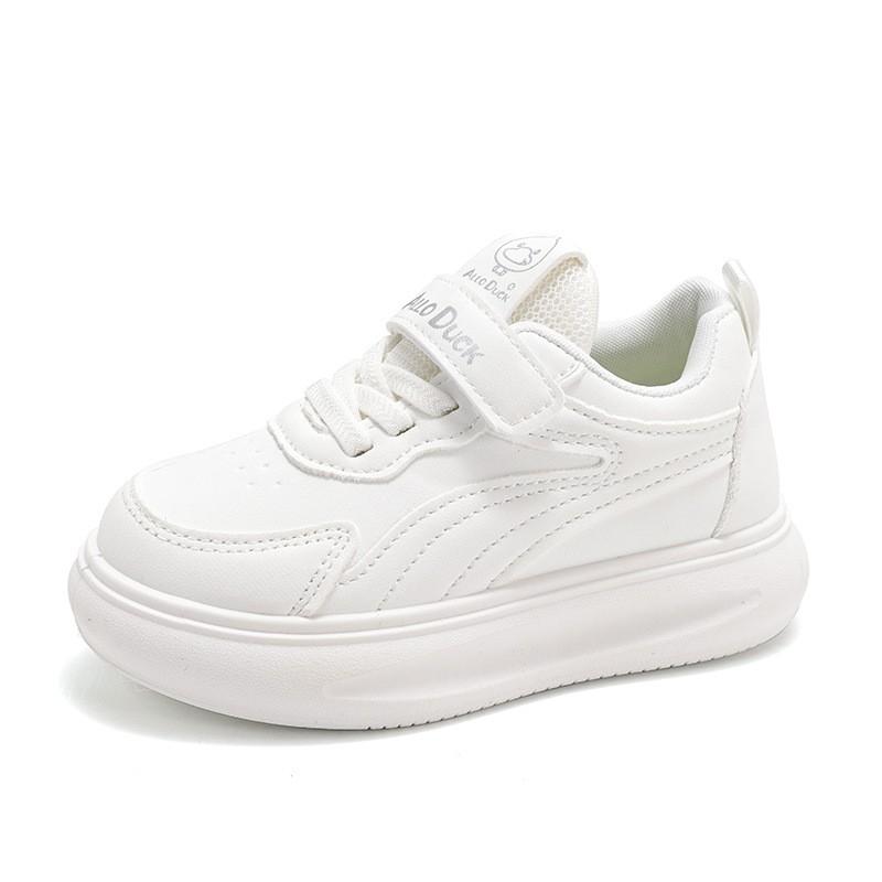 Kids Casual Sneakers Fall 2026 Waterproof PU Leather Soft Sole Non-Slip Unisex Childrens Shoes