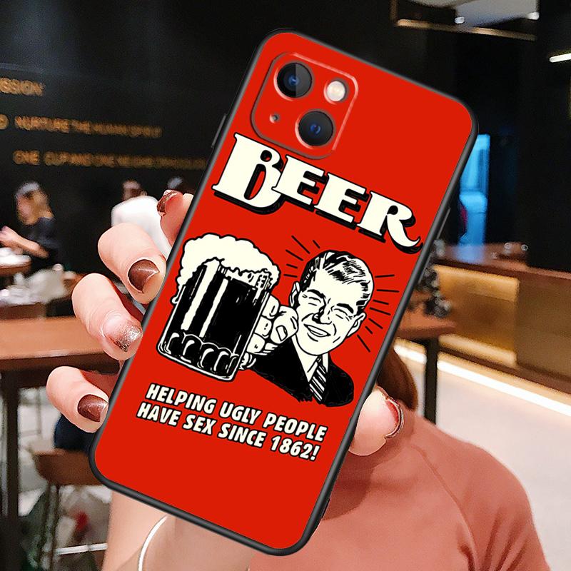 Drike Beer Case For iPhone 12 Pro Max 13 Mini For iPhone 11 Pro Max X XR XS 7 8 Plus SE 2020 Cover