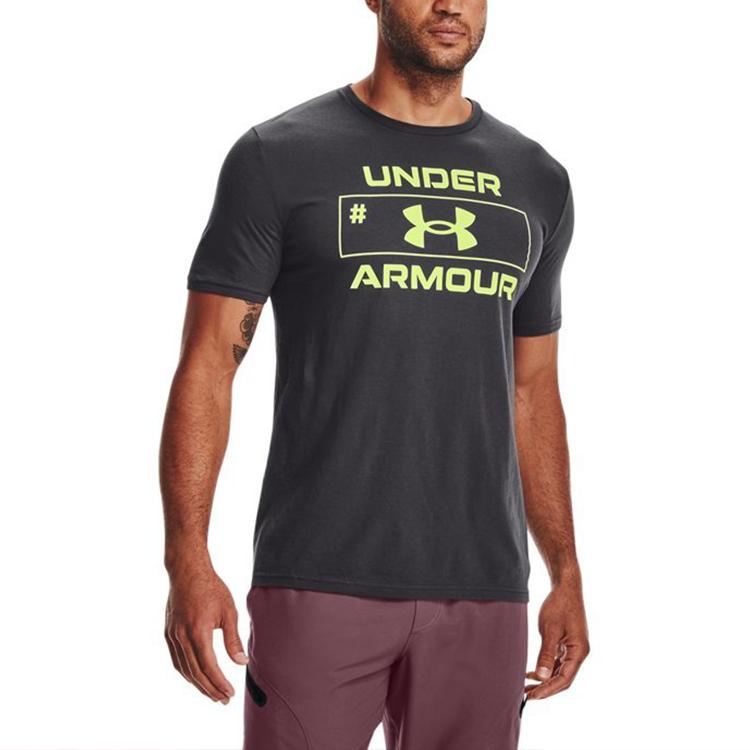 Under Armour Straight Fit Short Sleeved T Shirt Men's Gray 1361682-010