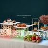 Dessert Rack Buffet Table Food Display Rack Cake Tray Table Buffet and Tea Break Cake Stand Cake Display Stand Dishes Plates