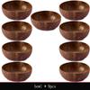 Natural Coconut Bowl 12-15cm Handmade Wooden Tableware Wood Spoon Dessert Fruit Salad Mixing Rice Ramen Bowl Kitchen Dinnerware