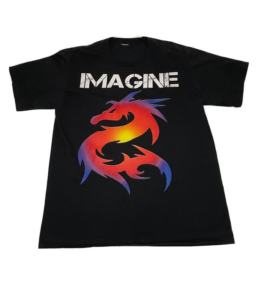 Хлопковая футболка унисекс Imagine Dragons, размер от S до 5XL, концертная, DO715 S