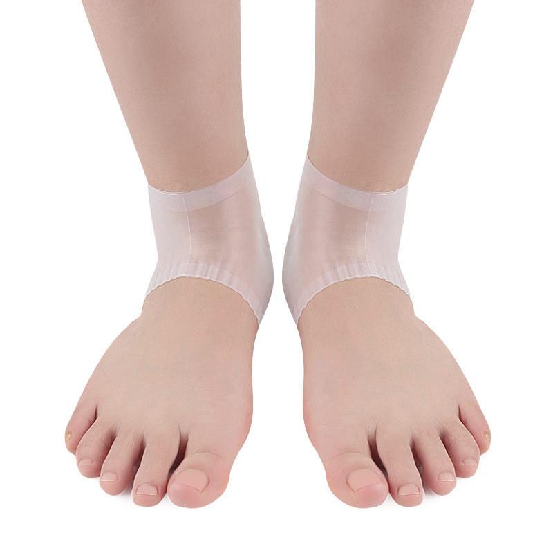 Silicone Heel Cover Foot Protection Soft and Comfortable Women's Heel Socks Protective Cover Men's Foot Protection Heel Silicone Heel Cover