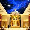 Custom 3D Wall Mural Glitter Stars Wallpaper Natural Landscape Night View Ceiling Wall Paper For Living Room Sofa Backdrop Hotel