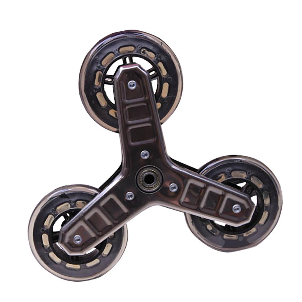 2Pcs Stair Climbing Wheel Triangular Trolley Casters Climbing Shopping Cart Replacement Wheel Shopping Cart Wheel
