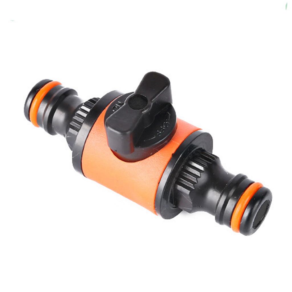 Garden Hose Connector Coupling with Shut-off Valves Switch Water Pipe Quick Joint Connection for Watering Irrigation 2x