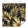 Flowers and Leaves Wallpaper Ochre and Brown for Living Room and Bedroom 50x1000