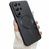 Magnetic for Samsung Galaxy S26 Ultra/S26+/S26 Phone Case, Luxury Matte Soft Silicone Metallic Luster, Camera Lens Protector
