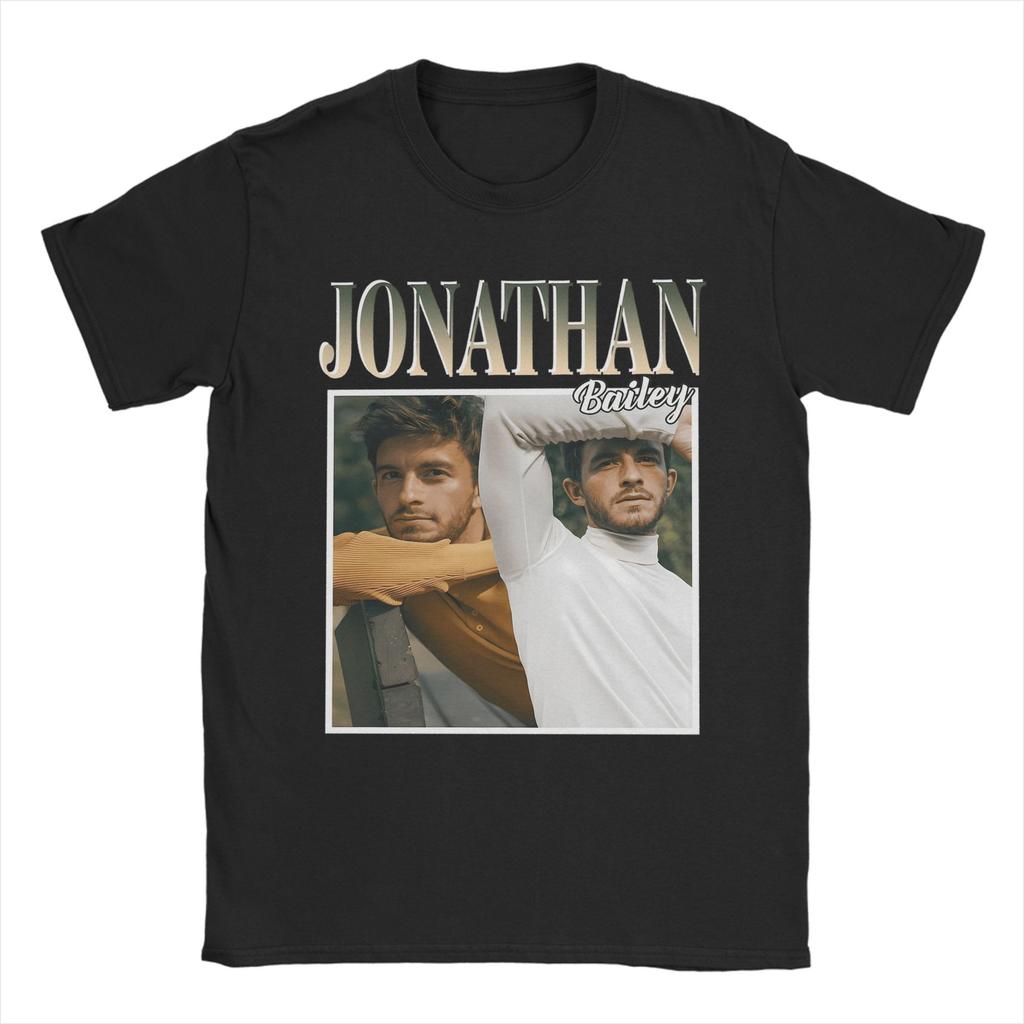 Casual Jonathan Bailey Actor TShirts for Unisex Crew Neck Pure Cotton T Shirt Short Sleeve Tees Summer Clothing