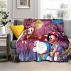3D Printing D-Doraemon Anime Cartoon Blanket,Soft Throw Blanket for Home Bedroom Bed Sofa Picnic Travel Office Cover Blanket Kid